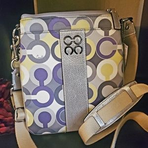 COACH satin crossbody